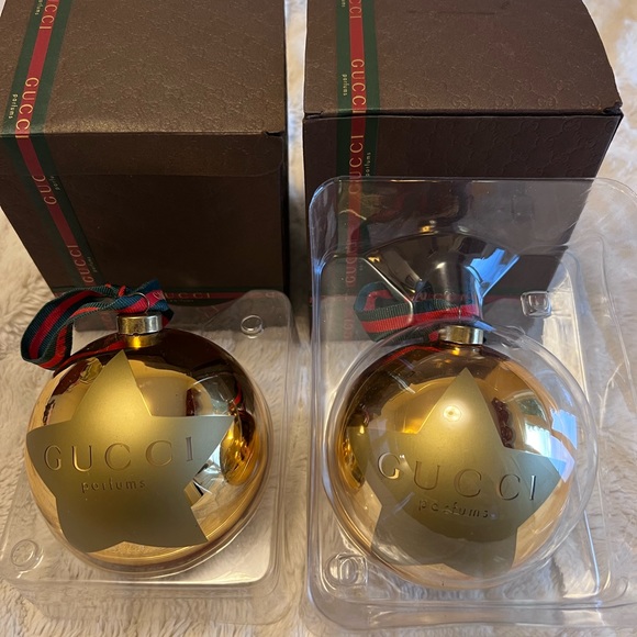 GUCCI BEAUTY LIMITED EDITION CHRISTMAS GLASS BALL ORNAMENT 2013 - Picture 3 of 7
